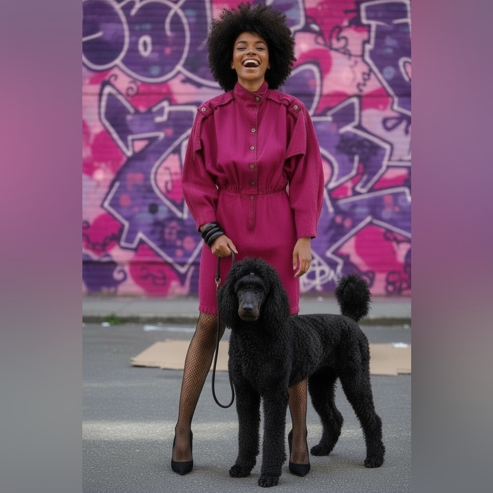 Yolanda vintage wool 80s dress